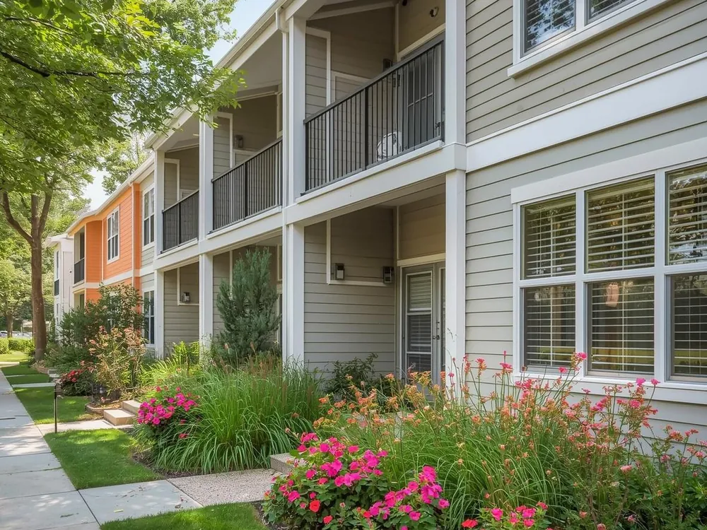 Exterior of a landscaped residential community — representative portfolio imagery.