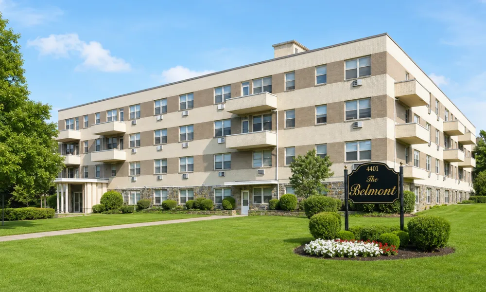 Exterior view of Belmont Apartments