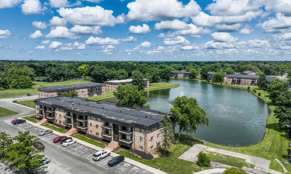 Exterior view of The Ridge Apartments